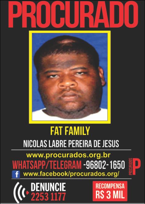 Informação do Disque Denúncia ajuda Polícia Civil a localizar o traficante Fat Family